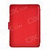 Lichee Pattern Protective PU Leather Case for Amazon Kindle 4 / 5 - Red Lichee Pattern Protective PU Leather Case for Amazon Kindle 4 / 5 - Red