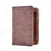 Country Style Protective PU Leather Case for Amazon Kindle Paperwhite - Brown
