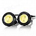 exLED 1.5W 110lm LED White Light Eagle Eyes Light for Car - (12V / Pair) exLED 1.5W 110lm LED White Light Eagle Eyes Light for Car - (12V / Pair)