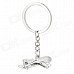 M-050 Civil Aircraft Shaped Zinc Alloy Keychain - Silver