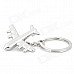 M-050 Civil Aircraft Shaped Zinc Alloy Keychain - Silver
