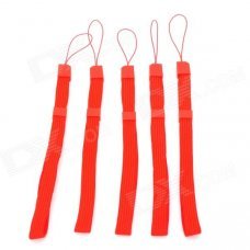Fabric Hand Strap for WiiU / Wii Game Pad Controller - Red (5 PCS)