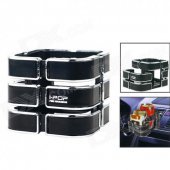 Retractable Style Car Drink Holder - Black