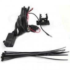 Waterproof Cars / Motorcycle USB Phone / Navigation Car Charger Power Supply System - Black