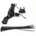 Waterproof Cars / Motorcycle USB Phone / Navigation Car Charger Power Supply System - Black