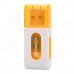 SW SW-5 USB 2.0 High Speed Micro SD / TF Card Reader - Orange + White SW SW-5 USB 2.0 High Speed Micro SD / TF Card Reader - Orange + White