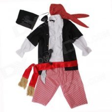 YF-12 Stylish Cool Cosplay Children Pirate Clothes for Halloween Costume Party - Multicolored YF-12 Stylish Cool Cosplay Children Pirate Clothes for Halloween Costume Party - Multicolored