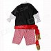 YF-12 Stylish Cool Cosplay Children Pirate Clothes for Halloween Costume Party - Multicolored YF-12 Stylish Cool Cosplay Children Pirate Clothes for Halloween Costume Party - Multicolored