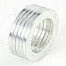 9.5mm Strong NdFeB Magnet Rings - Silver (5 PCS)