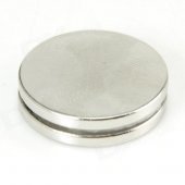 10050103W Coin-Shape Strong NdFeB Magnets - Silver (2 PCS)