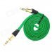 MM-35 3.5mm Male to Male Audio Connection Nylon Cable - Green + Golden + Black (1m) MM-35 3.5mm Male to Male Audio Connection Nylon Cable - Green + Golden + Black (1m)