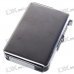 Automatic Ejection Metal Cigarette Case with Windproof Butane Jet Torch Lighter (Holds 10)