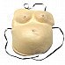Halloween Pig Mask Belly Set - Beige