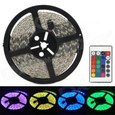 ZnDiy-BRY Z-003 Waterproof 60W 600lm 300-SMD 5050 LED RGB Light Strip w/ Controller (5m / DC 12V)