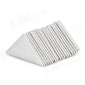 Triangle Zincing NdFeB Magnets - Silver (20 PCS)