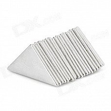 Triangle Zincing NdFeB Magnets - Silver (20 PCS)