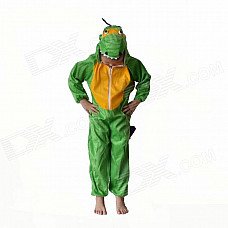 Kids Dinosaur Polyester Costume for Halloween - Green Kids Dinosaur Polyester Costume for Halloween - Green