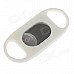 Single Blade Plastic + Stainless Steel Cigar Cutter Knife - White + Silver Single Blade Plastic + Stainless Steel Cigar Cutter Knife - White + Silver