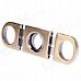 Unique Stainless Steel Cigar Cutter Knife - Bronze + Silver Unique Stainless Steel Cigar Cutter Knife - Bronze + Silver