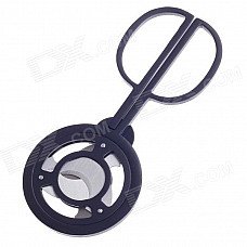 Three Blades Stainless Steel Cigar Cutter Knife - Black + Silver Three Blades Stainless Steel Cigar Cutter Knife - Black + Silver