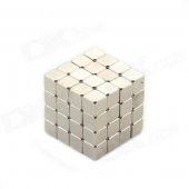 CHEERLINK YS-64 4mm Neodymium Iron DIY Educational Toys Set - Silver (64 PCS)