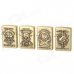 LiTian 01A Stylish Skull Pattern Zinc Alloy Kerosene Gas Lighters Set - Bronze (4 PCS) LiTian 01A Stylish Skull Pattern Zinc Alloy Kerosene Gas Lighters Set - Bronze (4 PCS)