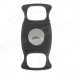 Portable Plastic + Stainless Steel Cigar Cutter Knife - Black + Silver Portable Plastic + Stainless Steel Cigar Cutter Knife - Black + Silver