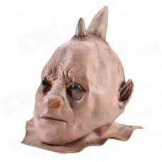 Halloween Rhino Demon w/ Two Horns Mask - Pink