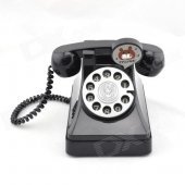 Retro Telephone Design ABS Coin Bank - Black