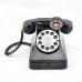 Retro Telephone Design ABS Coin Bank - Black