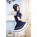 Maid Students Character Costumes for Halloween - Blue (Free Size) Maid Students Character Costumes for Halloween - Blue (Free Size)