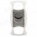 1526 High Quality Double Blades Sharp Stainless Steel Cigar Cutter - Silver + Transparent