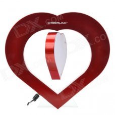 CHEERLINK Heart Shape Magnetic Levitation Rotating Photo Frame with LED - Red CHEERLINK Heart Shape Magnetic Levitation Rotating Photo Frame with LED - Red