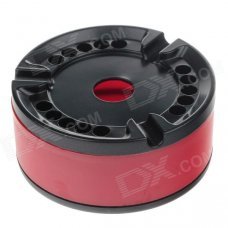 High Quality Stainless Steel Ashtray - Black + Red
