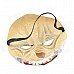 Halloween 3/4 Clown Mask - White + Black + Red