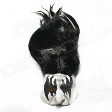 Wig Grimace Mask for Halloween - Black + White