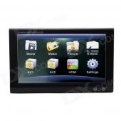 VD-9001 9'' 1080P Super Slim HD Touch Screen Headrest Car Player w/ IR, USB, TF, FM, HDMI - Black