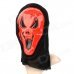 Halloween Horrible Plastic Mask - Black + Red