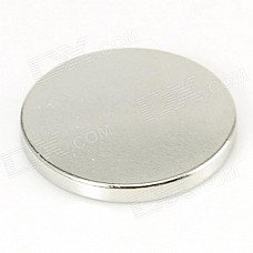 Jtron 10050102W Coin-shaped Strong NdFeB Magnet - Silver