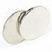 Jtron 10050102W Coin-shaped Strong NdFeB Magnet - Silver