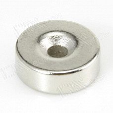 Jtron 10050099W Round Hole NdFeB Magnet - Silver Jtron 10050099W Round Hole NdFeB Magnet - Silver
