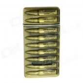 Bullet Clip Modelling Windproof Butane Gas Lighter - Brass