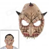 Halloween Multi-horn Monster Mask - Beige + Black