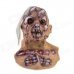 Halloween Horrible Skull Mask - Brown + Red