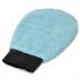 Dual-Side Soft Car Waxing Washer Cleaner Glove - Blue