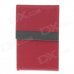 4111 Fashionable Lichee Pattern Portable Magnet Design Cigarette Case / Card Box - Red