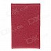4111 Fashionable Lichee Pattern Portable Magnet Design Cigarette Case / Card Box - Red