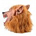Brown Hair Fiendish Wolf King w/ Blood Tooth Mask for Halloween - Brown + Black