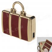SHAYU SH-5210 USB Rechargeable Windproof Zinc Alloy Electronic Cigarette Lighter - Brown + Golden