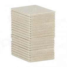 10mm Rhombus Shape NdFeB Magnet - Silver (20 PCS)